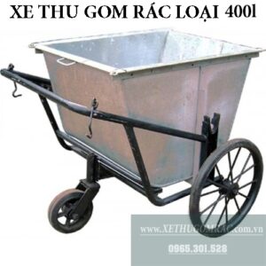 xưởng sản xuất xe gom rác 400l tôn