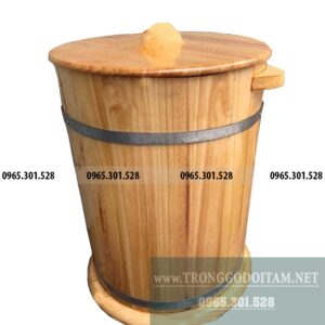 bán thùng đựng gạo bằng gỗ thông