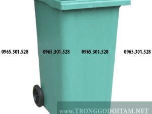 giá thùng đựng rác nhựa 240 lít