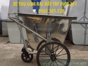 xe thu gom rác 400l inox