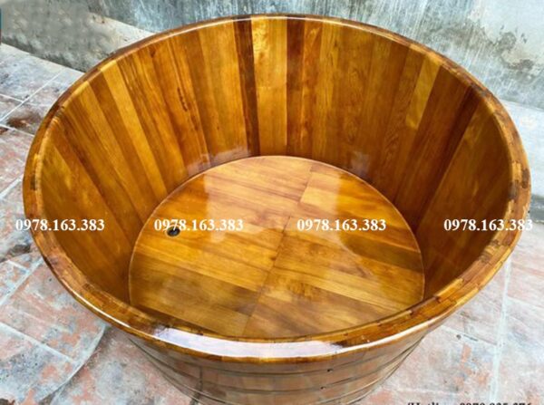 bồn tắm gỗ loại to 2 người dùng