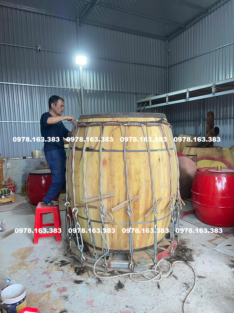 sửa chữa trống đình chùa