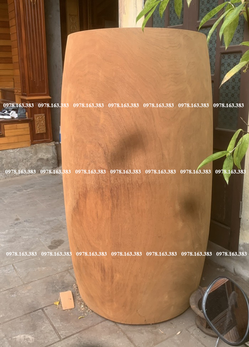trống chùa thân đục gỗ lim