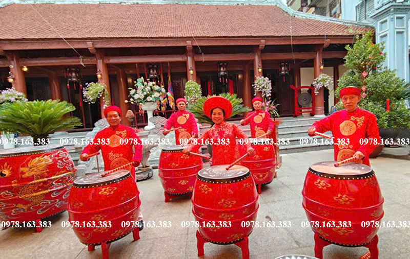 dàn trống lễ hội truyền thống