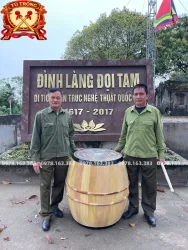 TRỐNG NHÀ THỜ GỖ LÕI MÍT ĐỂ MỘC