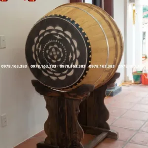 TRỐNG NHÀ THỜ GỖ LÕI MÍT ĐỂ MỘC